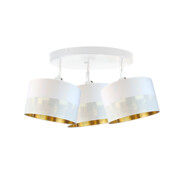 Biała lampa sufitowa 3-punktowa regulowana DAKOTA GLAM