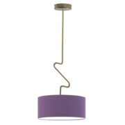 Fioletowa lampa sufitowa LOZANNA fi - 40 cm