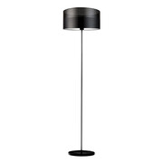 Czarna lampa podłogowa do salonu WERONA GLAM w nowoczesnym stylu