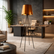 Designerska lampa stojąca na 4 nogach PANAMA MIRROR