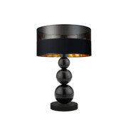 Czarna lampa stołowa glamour z kulami HONOLULU GLAM