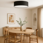 Czarna lampa sufitowa do salonu DUBAJ fi - 60 cm