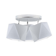 Jasnoszara lampa sufitowa 3 punktowa MINORKA w stylu skandynawskim