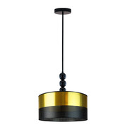 Czarna lampa sufitowa z kulami SALAMANCA GLAM