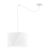 Biała lampa wisząca KANO D1