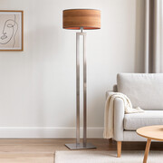 Srebrna lampa stojąca do salonu KALIFORNIA ECO