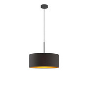 Czarny żyrandol ze złotym środkiem SINTRA GOLD fi - 40 cm