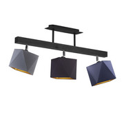 Plafon sufitowy z abażurami MIRAMAR GOLD