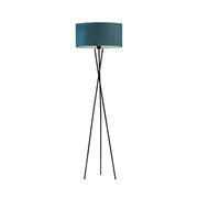 Loftowa lampa podłogowa do salonu na trójnogu PARYŻ VELUR