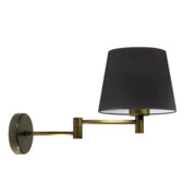 Designerska lampa ścienna LUGO VELUR z regulowanym ramieniem
