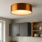 Miedziana lampa sufitowa do kuchni DUBAJ MIRROR fi - 60 cm