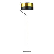 Złota lampa stojąca do salonu glamour TESALLIA GLAM
