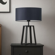 Biała lampa stołowa LED do salonu THOR