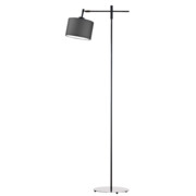 Czarna lampa podłogowa z ruchomym ramieniem SERES