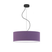 Lampa wisząca do salonu z abażurem w kształcie walca HAJFA fi - 50 cm - kolor fioletowy