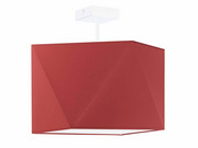 Designerski plafon w kolorze czerwonym TACOMA