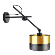 Nowoczesny kinkiet na wysięgniku ruchomym HAMILTON GLAM w stylu glamour