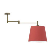 Czerwony plafon z regulowanym ramieniem TAMPA