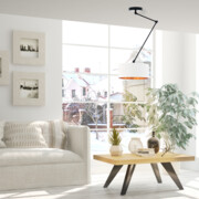 Regulowana lampa sufitowa ze złotym wnętrzem NEWA GOLD