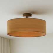 Nowoczesny plafon sufitowy do sypialni WENECJA ECO fi - 50 cm - kolor dąb sonoma