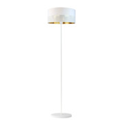 Biała lampa stojąca w stylu glamour WERONA GLAM