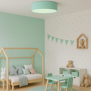 Miętowa lampa sufitowa do pokoju dziecka DUBAJ fi - 50 cm