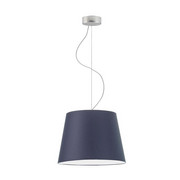 Granatowa lampa wisząca do kuchni z abażurem TUNIS - kolor granatowy