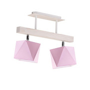 Regulowana lampa sufitowa do pokoju dziecięcego ASTIR wykonana z drewna