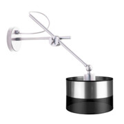 Srebrny kinkiet regulowany glamour HAMILTON GLAM