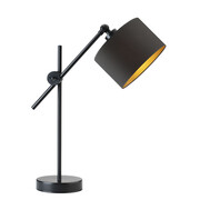 Czarna lampka na nocny stolik MALI GOLD