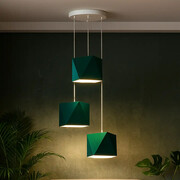 Nowoczesna 3-punktowa lampa wisząca do sypialni MAJORKA