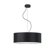 Czarna lampa wisząca do salonu HAJFA fi - 50 cm - kolor czarny