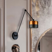 Lampa ścienna na wysięgniku do sypialni TESNUS GLAM