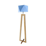 Lampa stojąca drewniana ręcznie robiona BAKU do pokoju dziecka