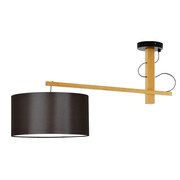 Drewniana lampa wisząca z regulacją wysokości FOGGIA