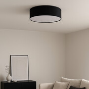 Czarna lampa sufitowa do salonu LED DUBAJ fi - 50 cm