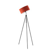 Lampa podłogowa na trójnogu z abażurem w kolorze rdzawej czerwieni MALMO