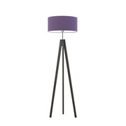 Lampa podłogowa tripod drewniana do salonu HAITI