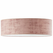 Welurowa lampa sufitowa w kolorze pudrowego różu MEDINA VELUR fi - 80 cm