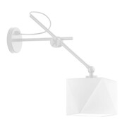 Biały lampa ścienna na wysięgniku ruchomym TIRANA