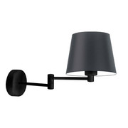 Kinkiet na wysięgniku czarny LUGO