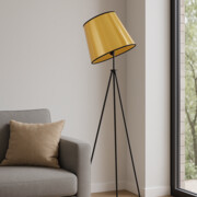 Złota lampa podłogowa w stylu glamour OSLO MIRROR