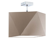 Nowoczesny plafon LED do salonu TACOMA w kolorze beżowym