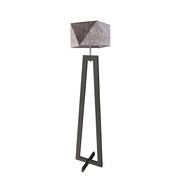 Designerska lampa podłogowa z drewna BAKU