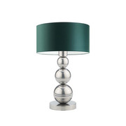 Srebrna lampa stołowa w stylu urban jungle HONOLULU