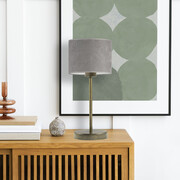 Lampka nocna do salonu w stylu skandynawskim NICEA VELUR