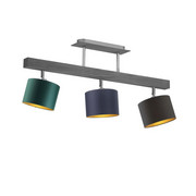 Nowoczesny plafon z drewna z regulacją kąta padania światła HOLLYWOOD GOLD