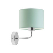 Nowoczesny kinkiet dziecięcy z miętowym kloszem MODENA