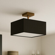 40-cm kwadratowa lampa sufitowa w kolorze klasycznego brązu ALBA - kolor brązowy