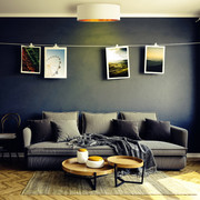 Plafon sufitowy DUBAJ GOLD fi - 50 cm